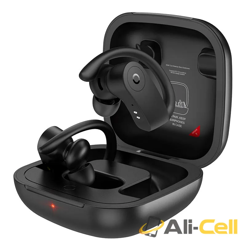 Wireless headset “ES40 Genial” TWS with charging case (Es40 Black) — 2
