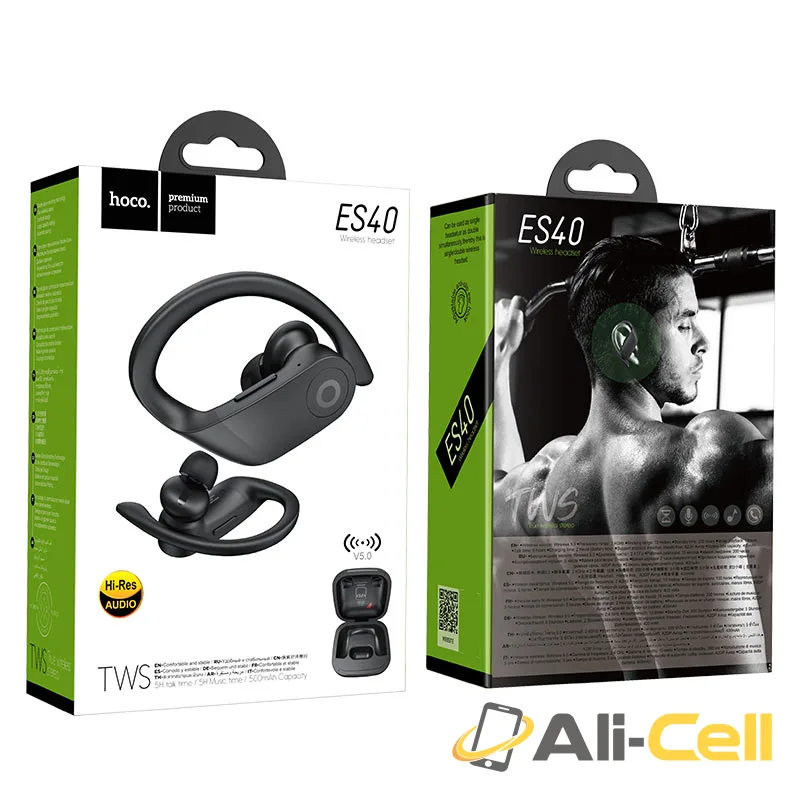 Wireless headset “ES40 Genial” TWS with charging case (Es40 Black) — 7