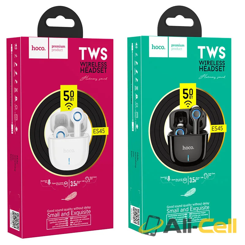 Wireless headset “ES45 Harmony sound” TWS with charging case (Es45 White) — 7