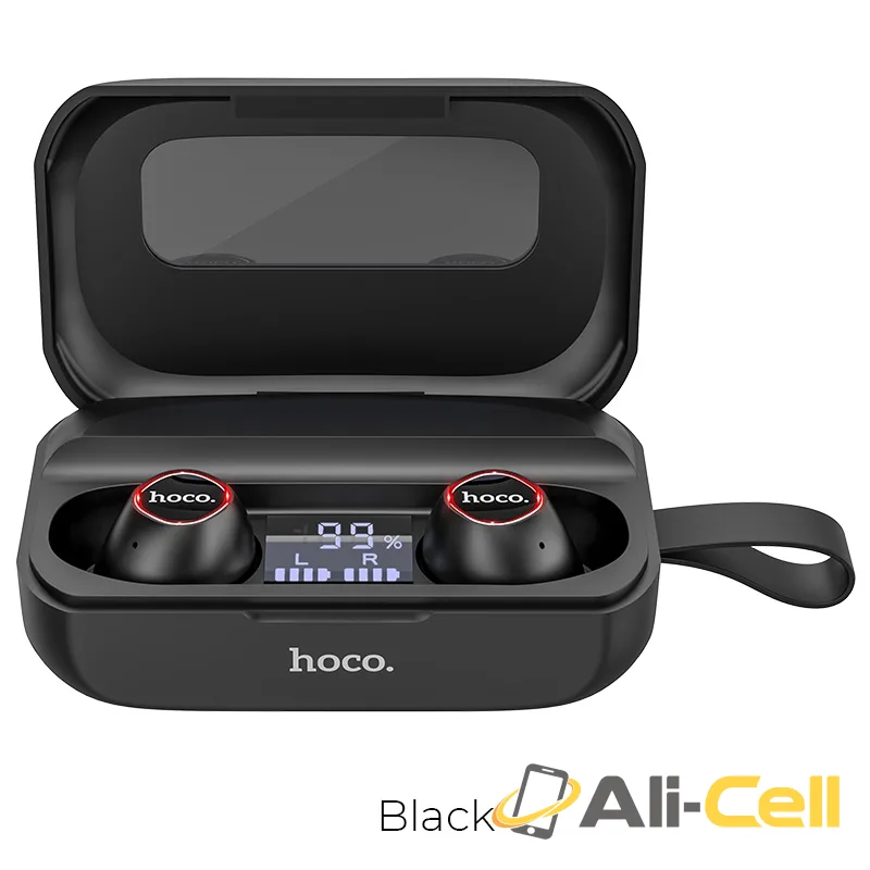 Wireless headset “ES37 Treasure song” with charging case (Es37 Black)