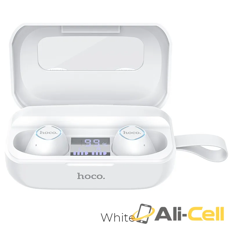 Wireless headset “ES37 Treasure song” with charging case (Es37 White)