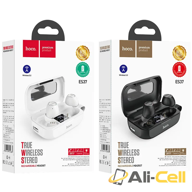 Wireless headset “ES37 Treasure song” with charging case (Es37 White) — 7
