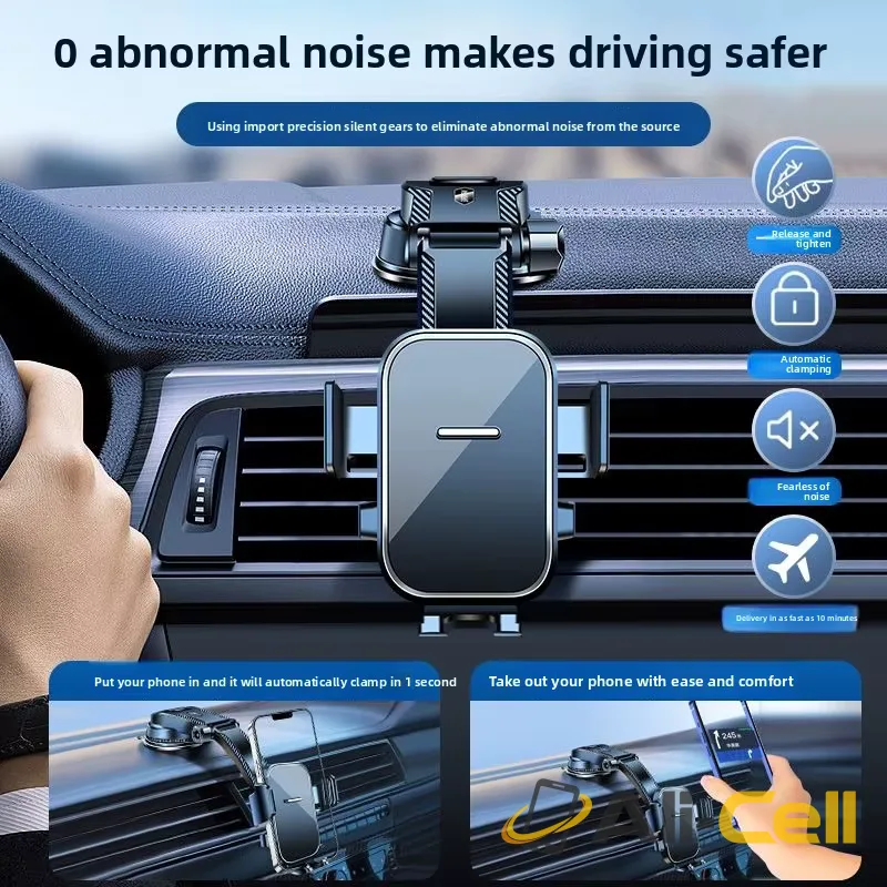 Universal Rotating Phone Holder with round mirror surface — 6