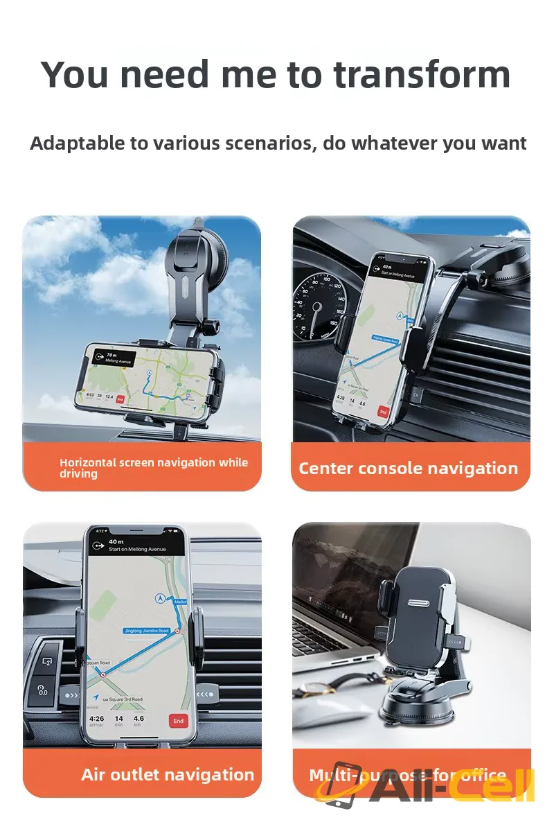 Universal Rotating Phone Holder with round mirror surface — 9