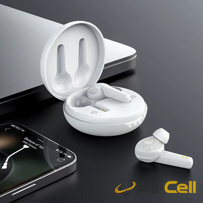 Wireless headset “ES55 Songful” TWS with charging case (Es55 White) — 6