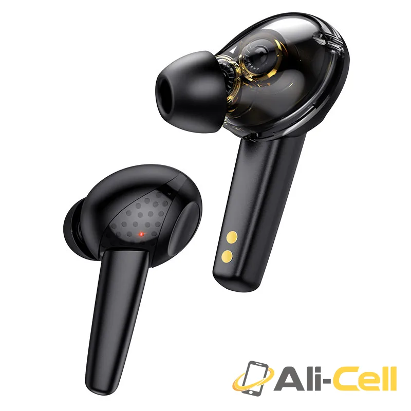 Wireless headset “ES55 Songful” TWS with charging case (Es55 Black)