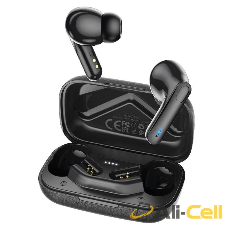 Wireless headset “ES59 Gratified” TWS with charging case (Es59 Black) — 3