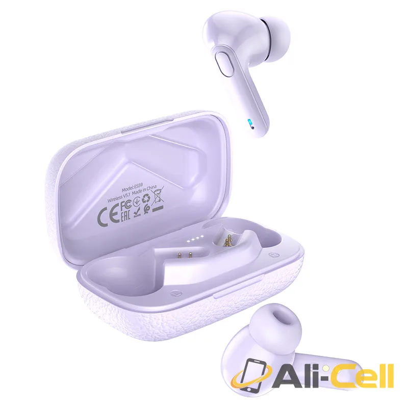 Wireless headset “ES59 Gratified” TWS with charging case (Es59 Black) — 4