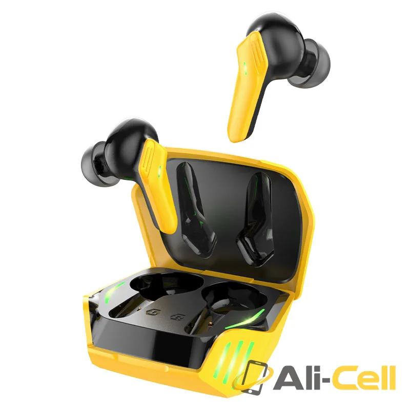 Gaming wireless headset “S21 Magic shadow” with charging case (S21 Yellow)