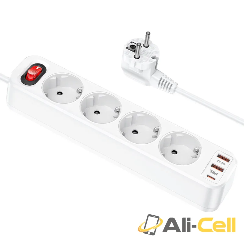 Extension socket “NS1 Aura 4-bit” PD20W EU / GER (Ns1 White)