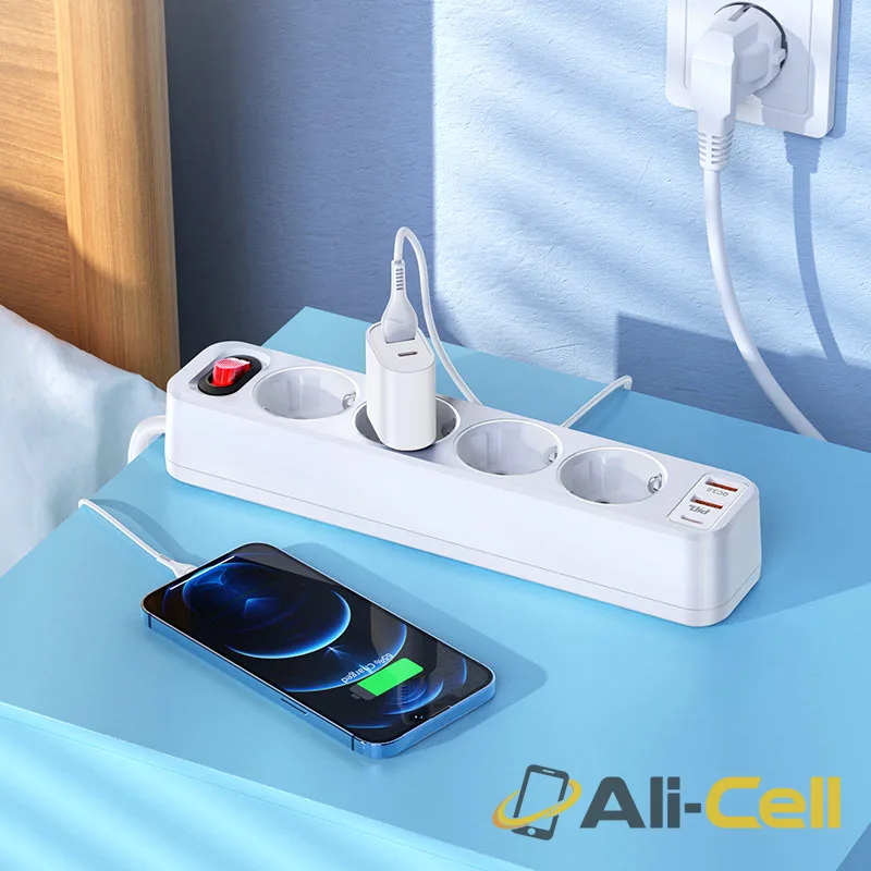 Extension socket “NS1 Aura 4-bit” PD20W EU / GER (Ns1 Black) — 5