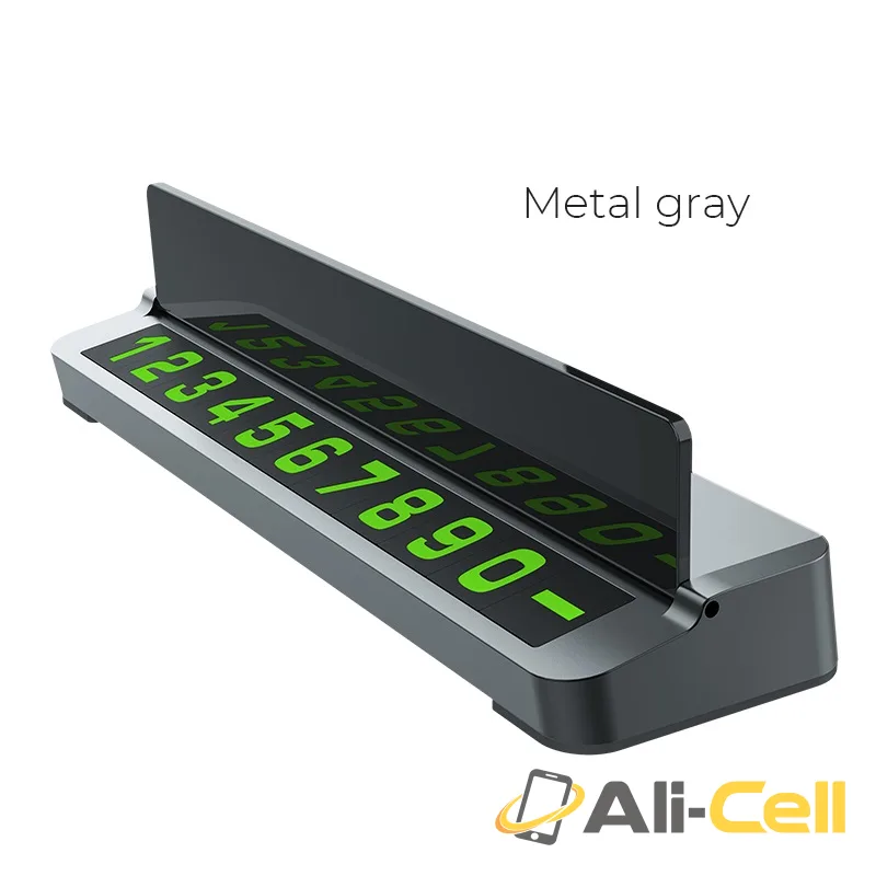 In-car hidden stop signage “PH21” (Ph21 Metal Gray)