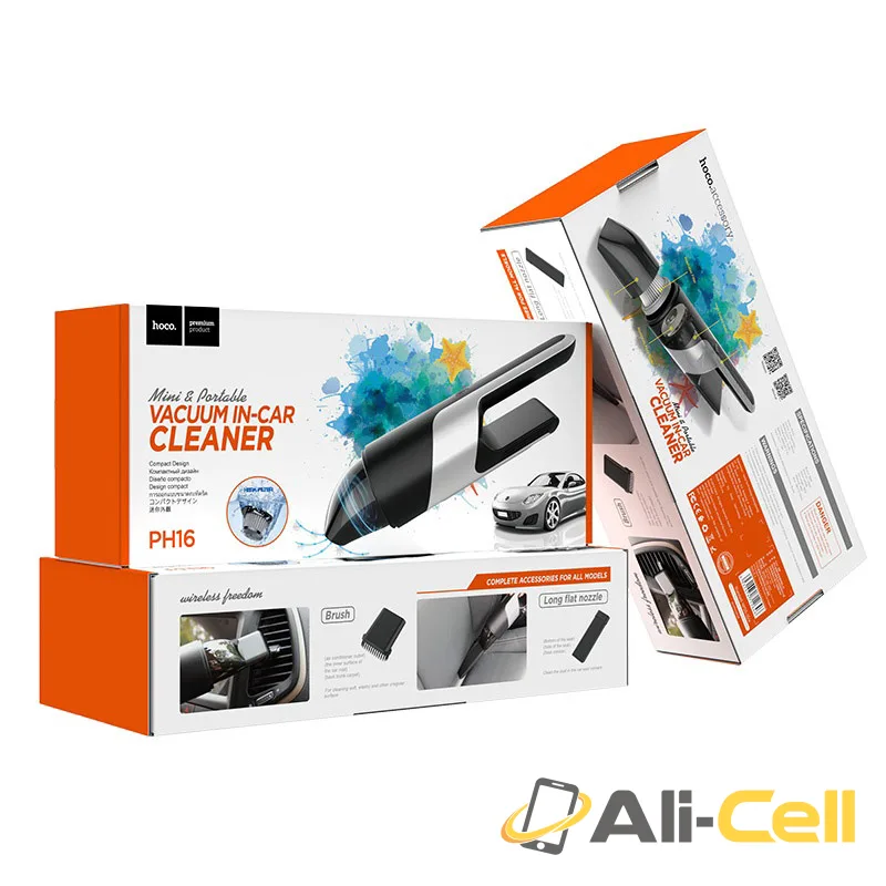 Portable vacuum car cleaner “PH16 Azure” (Ph16 Black Silver) — 7