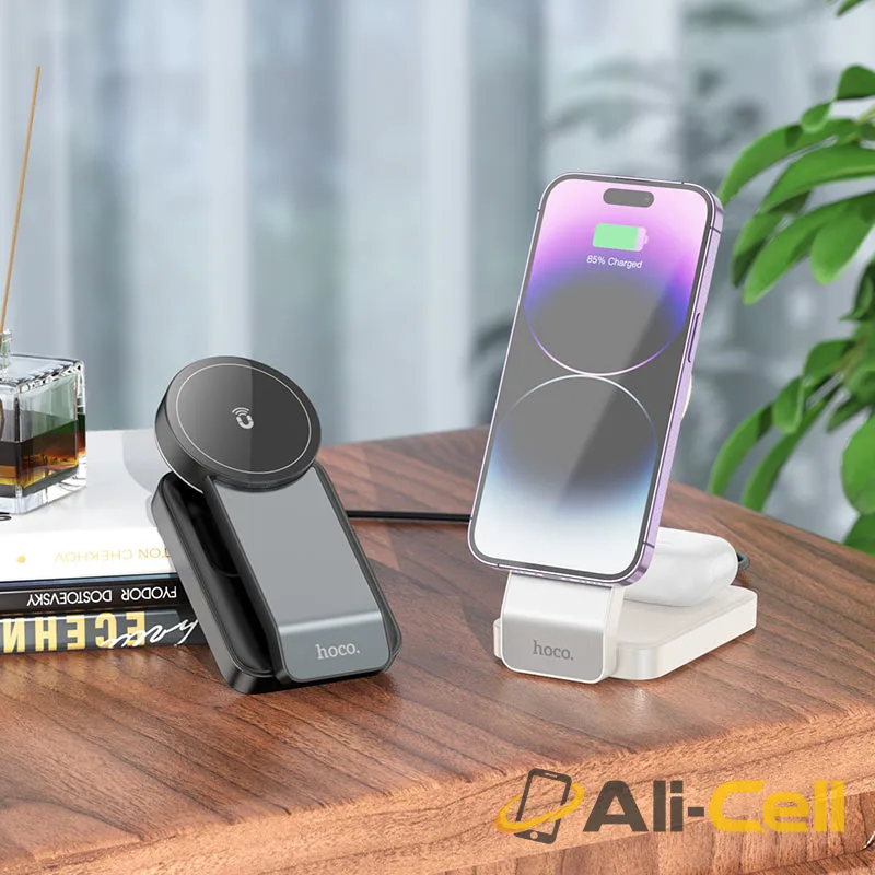 Wireless charger “CQ3 Noble” folding magnetic (Cq3 Black) — 6