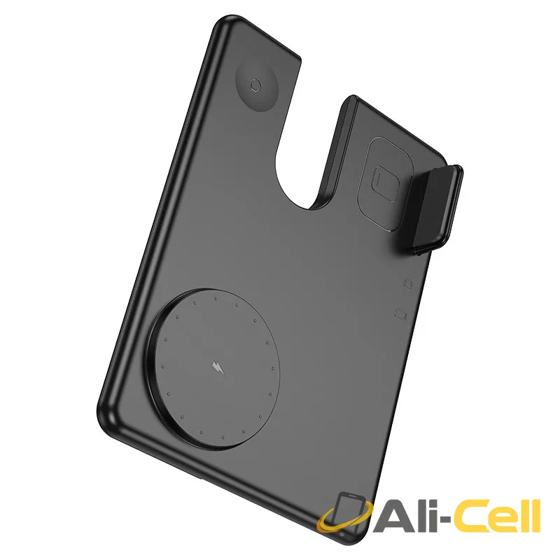 Wireless charger “CQ1 Geek” folding 3-in-1 magnetic (Cq1 Black)