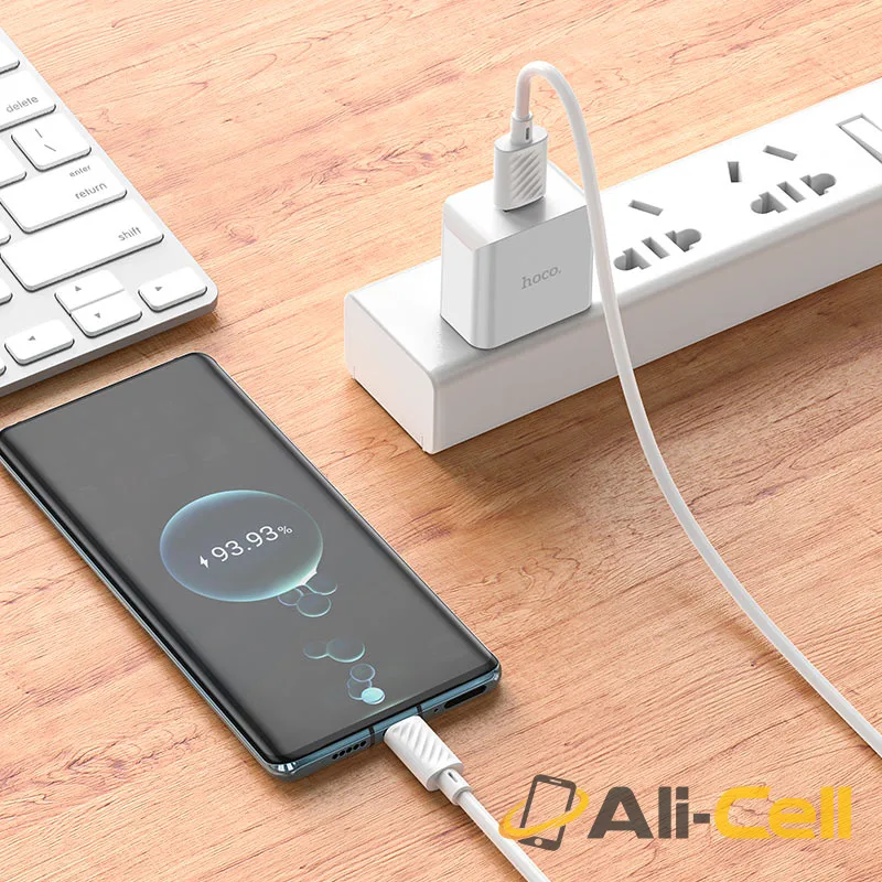 Wall charger “C106 Leisure” US cable set (C106 Set Usb Ltn White, Set With Lightning Cable) — 8