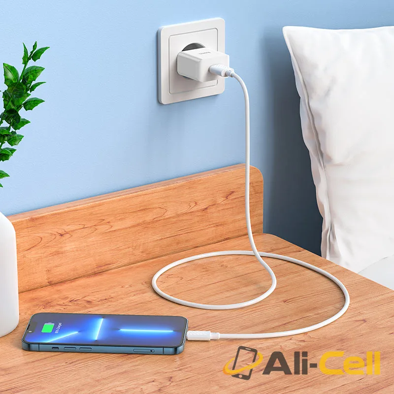 Wall charger “C106A Leisure” EU cable set (C106a Set Usb Ltn White, Set With Lightning Cable) — 7