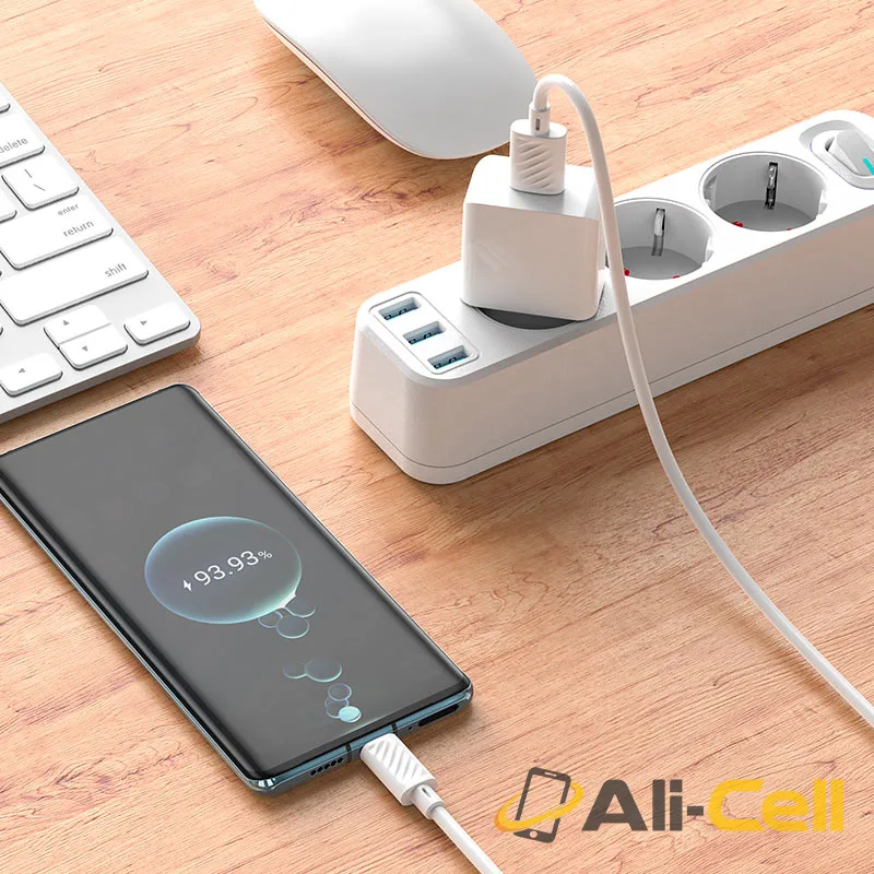 Wall charger “C106A Leisure” EU cable set (C106a Set Usb Ltn White, Set With Lightning Cable) — 8