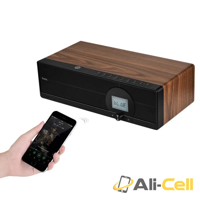 Speaker “BS13 Cobalt Wooden” tabletop wired and wireless (UK) — 2