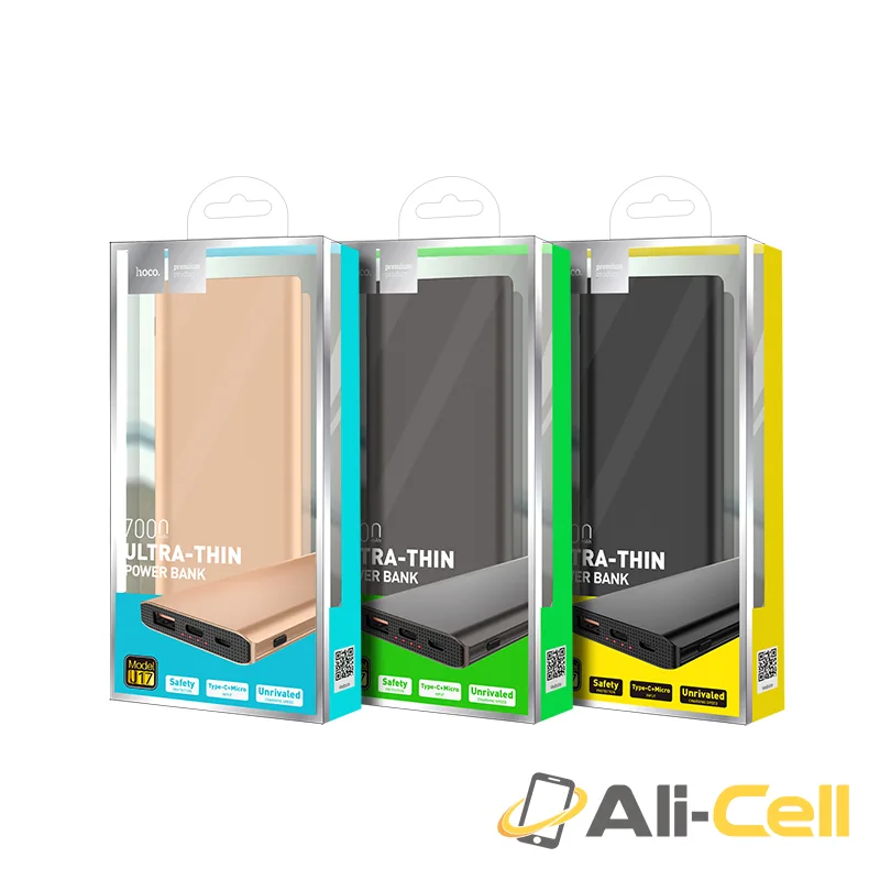 Power bank “J17 Clear power” 7000mAh with LED — 7