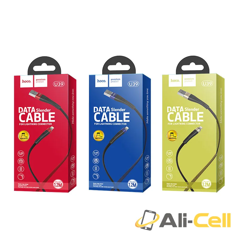 Cable «U39 Slender» colorful charging data Lightning (1.2m) — 7