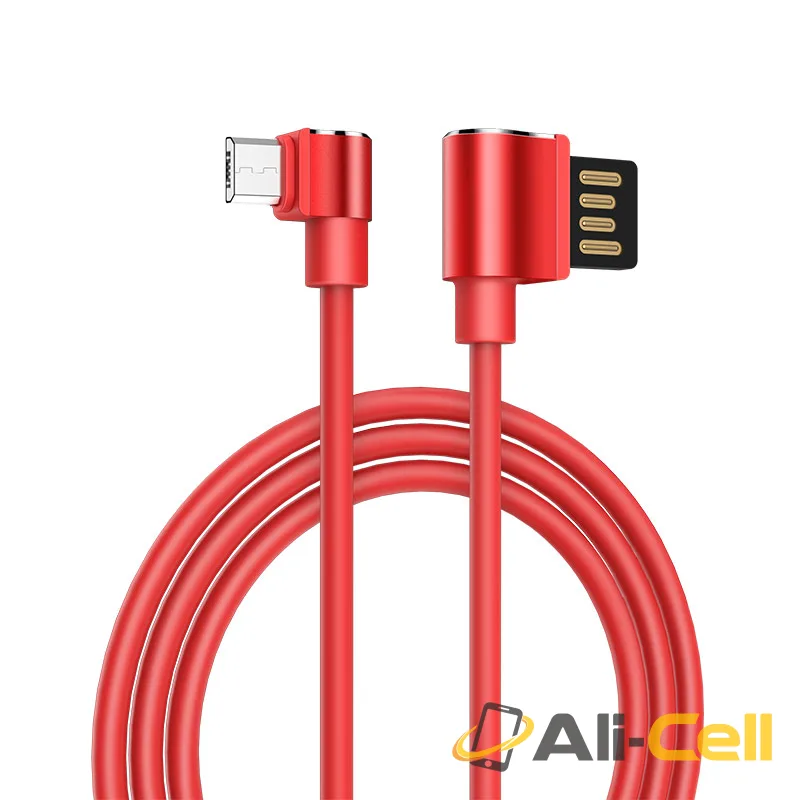 Cable «U37 Long roam» 90 degrees charging data Micro USB (1.2m) — 2