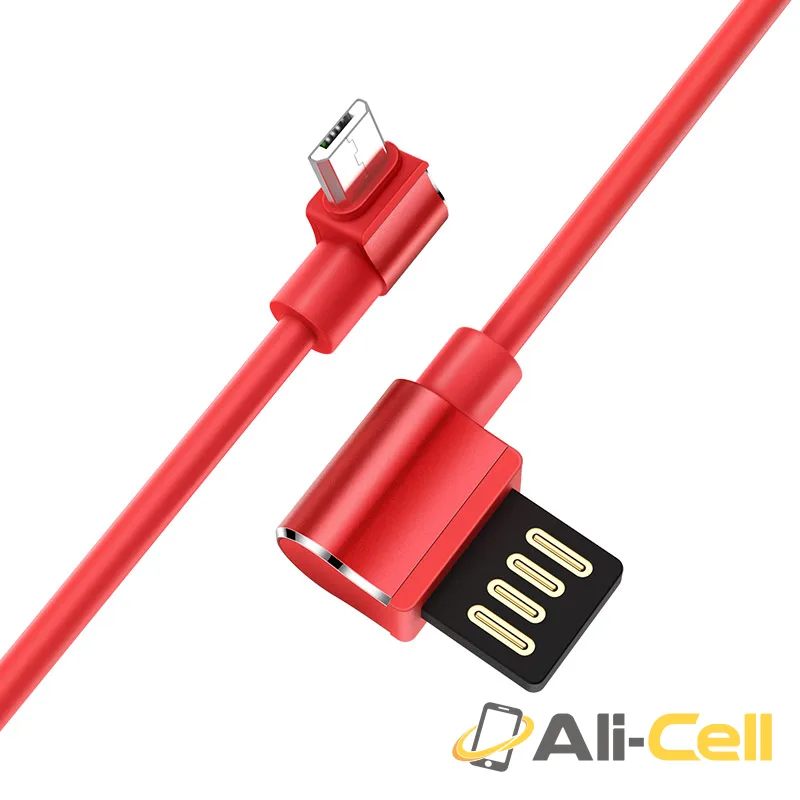 Cable «U37 Long roam» 90 degrees charging data Micro USB (1.2m) — 3