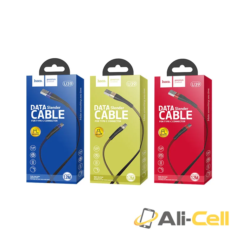 Cable «U39 Slender» colorful charging data Type C (1.2m) — 7