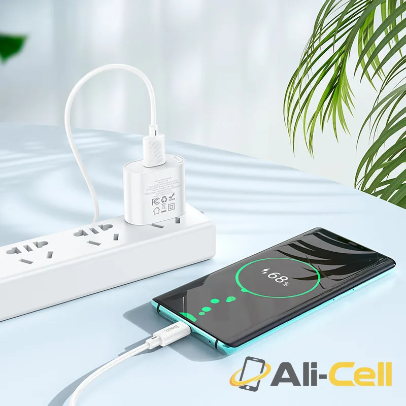 Wall charger “C109 Fighter” QC3.0 US cable set (C109 White, Single) — 8