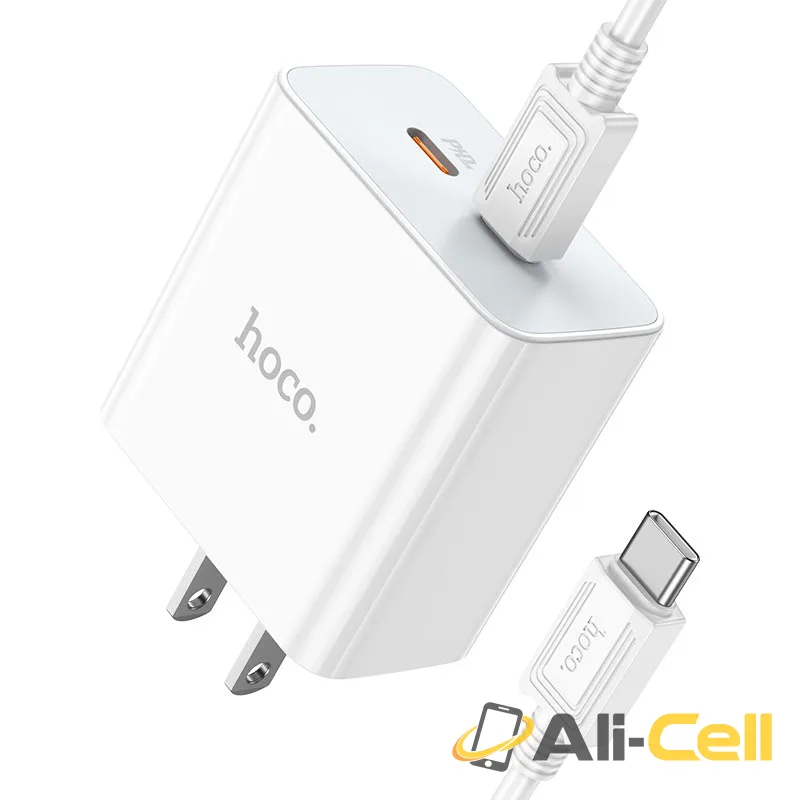 Wall charger “C108 Leader” PD35W US cable set (C108 White, Single) — 3