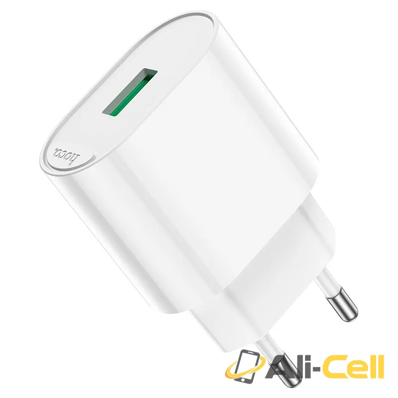 Wall charger “C109A Fighter” QC3.0 EU cable set (C109a Set Usb Musb White, Set With Micro Usb Cable) — 4