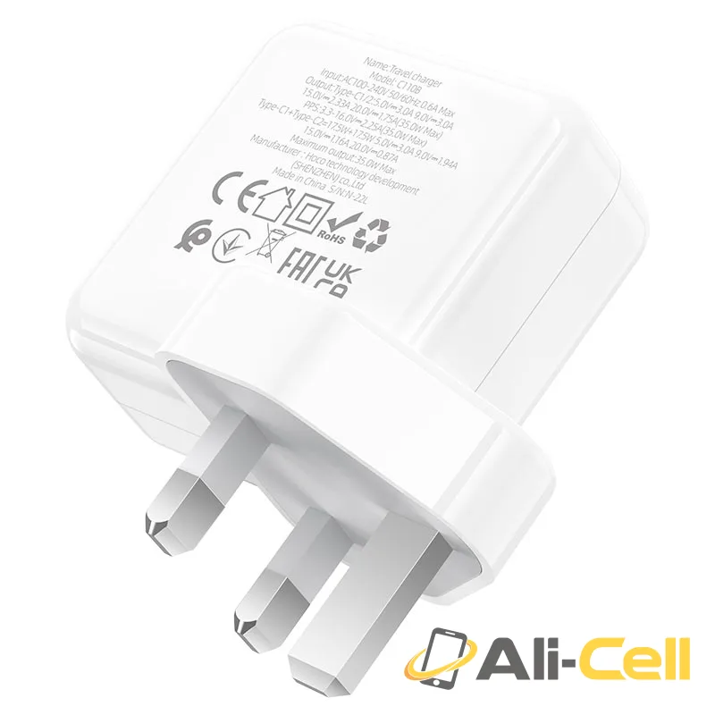 Wall charger “C110B Lucky” PD35W UK (C110b White) — 6