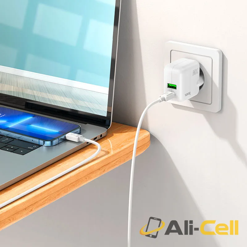 Wall charger “C111A Lucky” PD30W + QC3.0 EU cable set (C111a White, Single) — 7