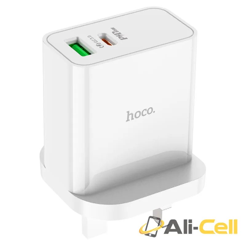 Wall charger “C113B Bravery” PD65W + QC3.0 UK (C113b White)