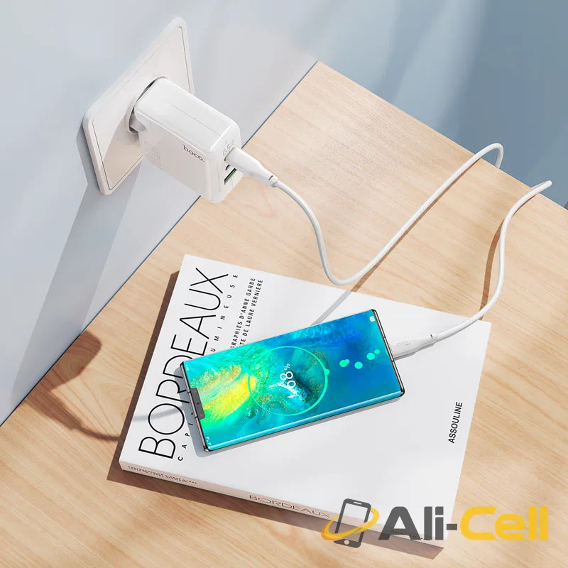 Wall charger “C115A Header” PD65W + QC3.0 EU cable set (C115a White, Single) — 7