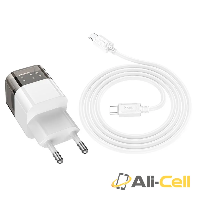 Wall charger “C125A Transparent tribute” PD20W EU cable set (C125a Set Tc Tc Transparent Black, Set With Type C To Type C Cable) — 5