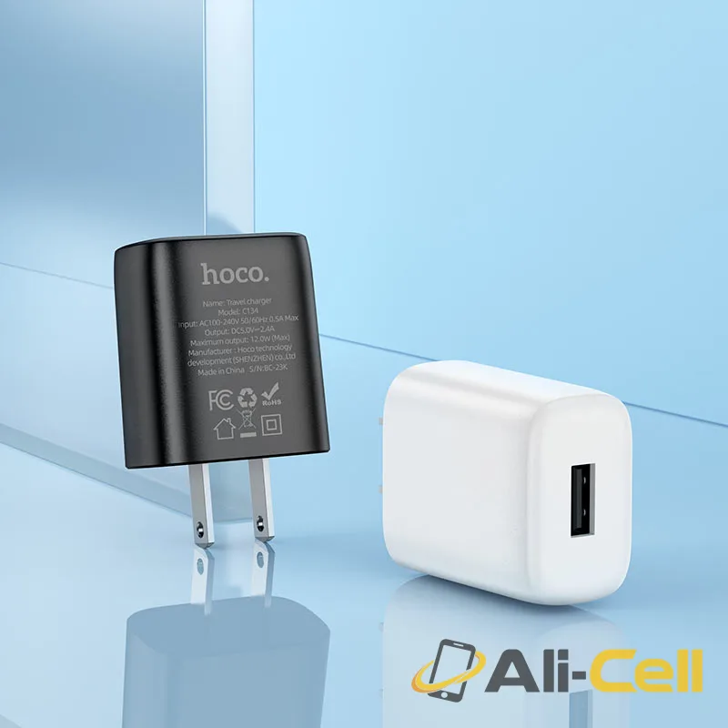 Wall charger “C134 Solid” US cable set (C134 White, Single) — 7