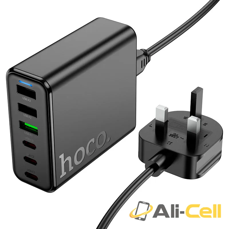 Charging station “C133B Earl” 75W PD45W + QC3.0 UK (C133b Black) — 2