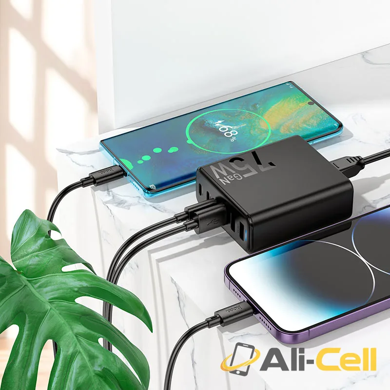 Charging station “C133B Earl” 75W PD45W + QC3.0 UK (C133b Black) — 7