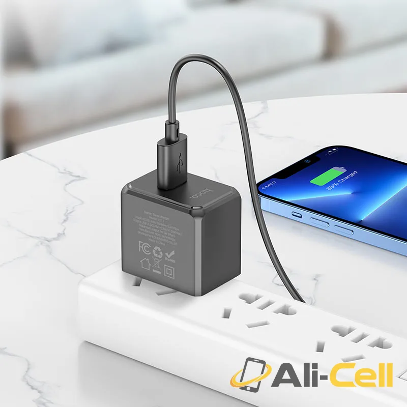 Wall charger “CS11 Ocean” US cable set (Cs11 Set Usb Tc Black, Set With Type C Cable) — 7