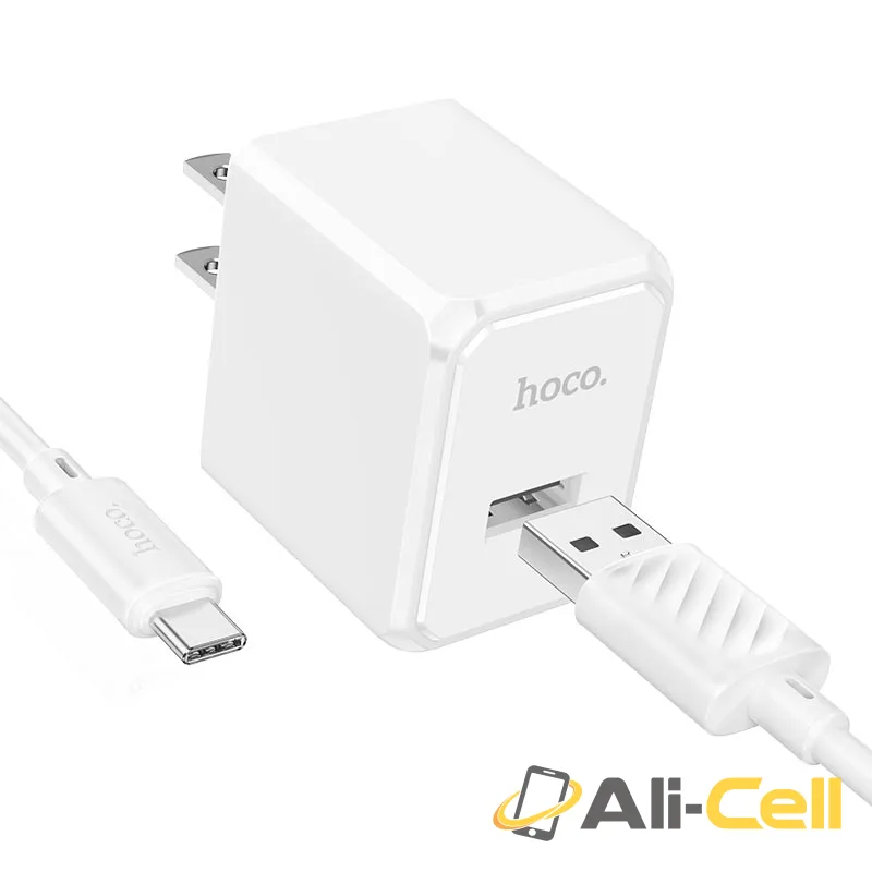 Wall charger “CS11 Ocean” US cable set (Cs11 Set Usb Tc White, Set With Type C Cable)