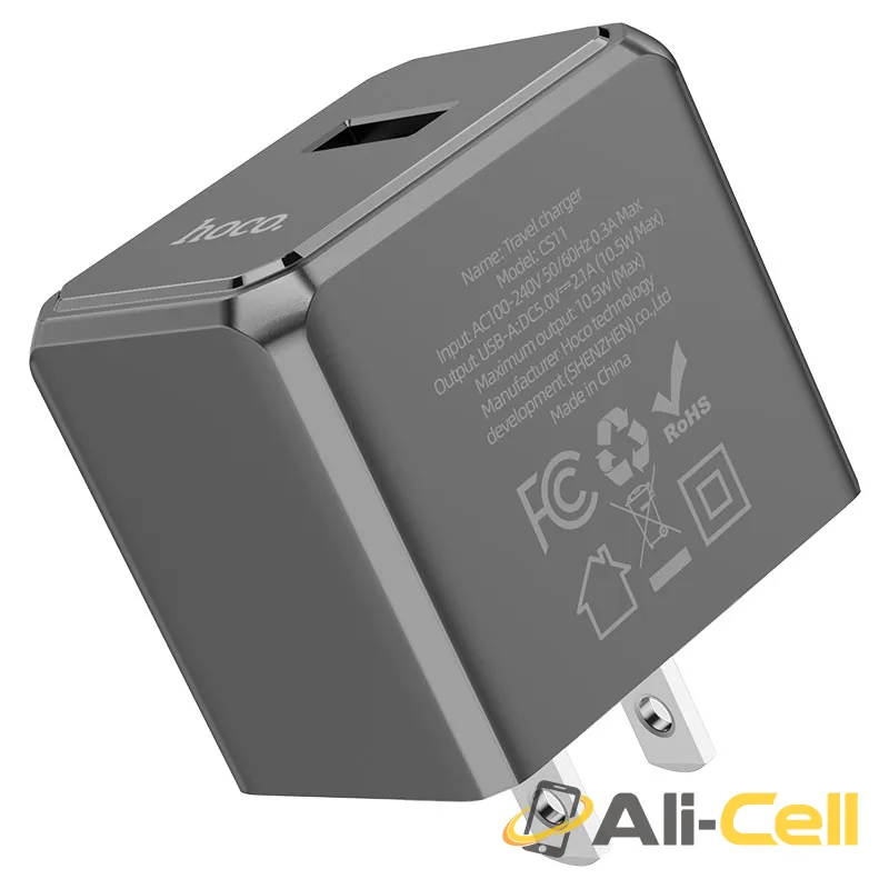 Wall charger “CS11 Ocean” US cable set (Cs11 Set Usb Musb Black, Set With Micro Usb Cable) — 4