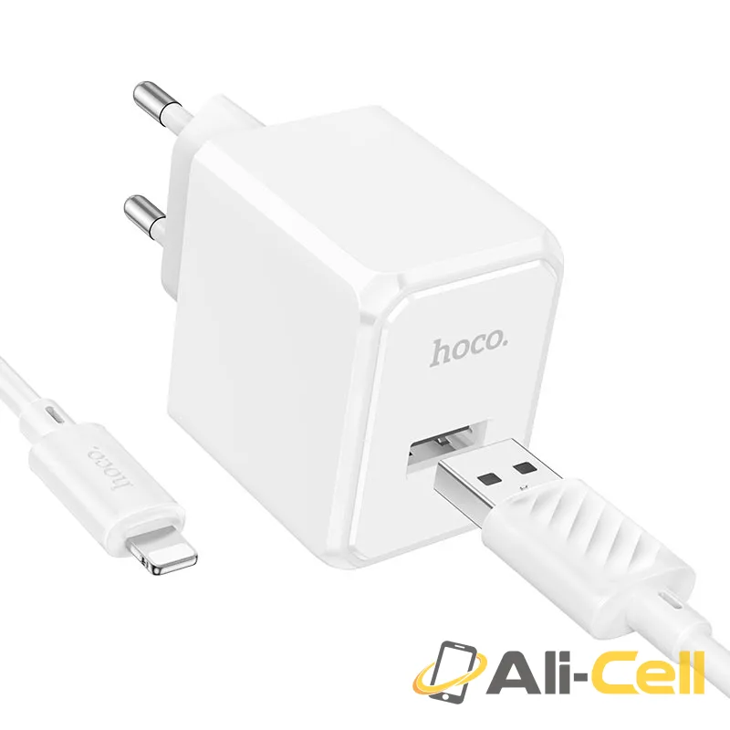 Wall charger “CS11A Ocean” EU cable set (Cs11a Set Usb Ltn White, Set With Lightning Cable)