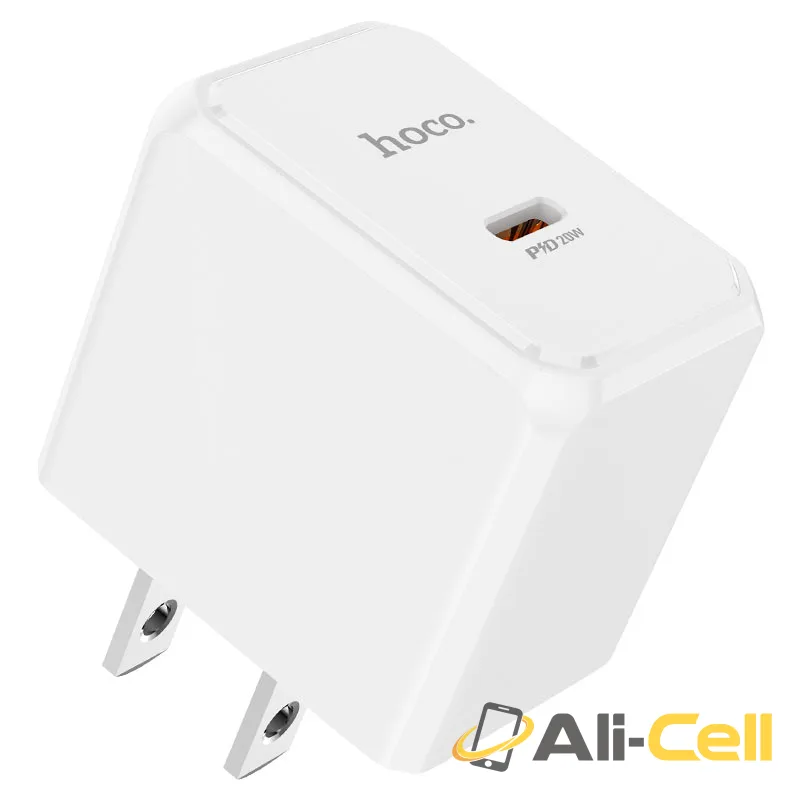 Wall charger “CS13 Ocean” PD20W US cable set (Cs13 Set Tc Tc Black, Set With Type C To Type C Cable) — 2