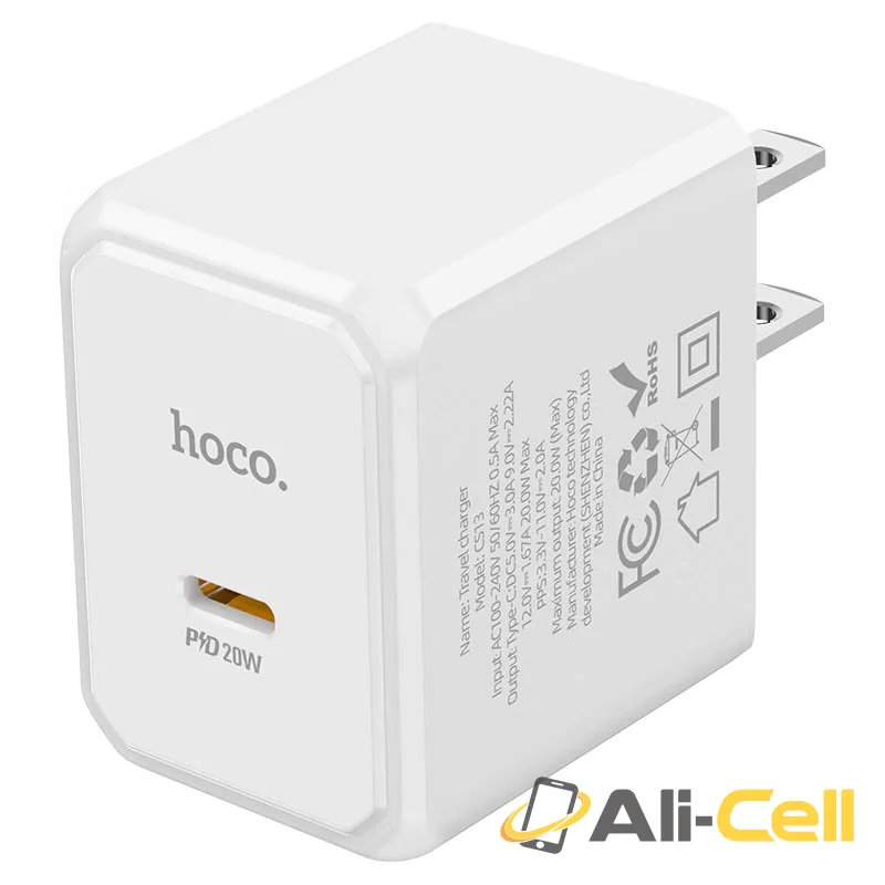 Wall charger “CS13 Ocean” PD20W US cable set (Cs13 Set Tc Ltn Black, Set With Type C To Lightning Cable) — 4