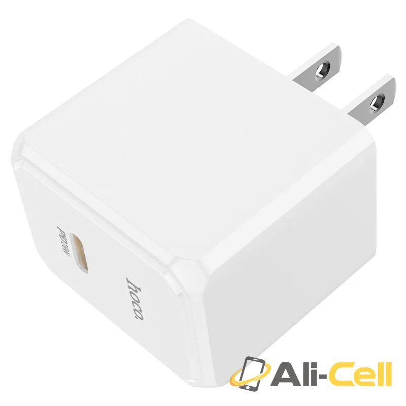 Wall charger “CS13 Ocean” PD20W US cable set (Cs13 White, Single)