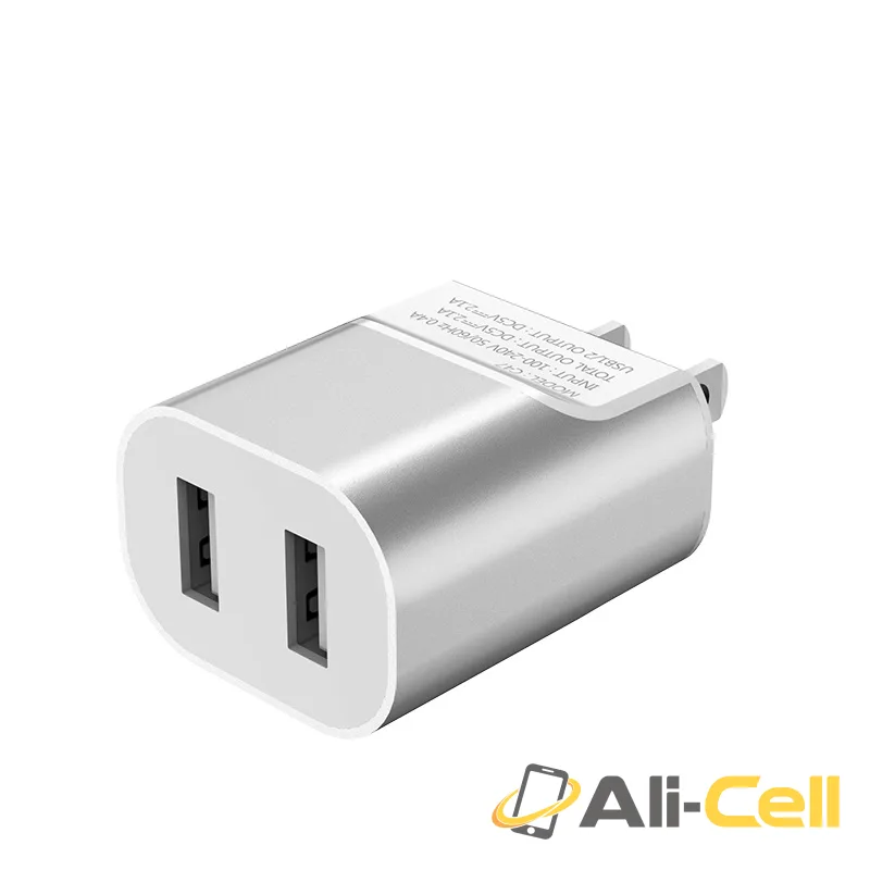Wall charger “C47 Metal” dual USB ports US — 3