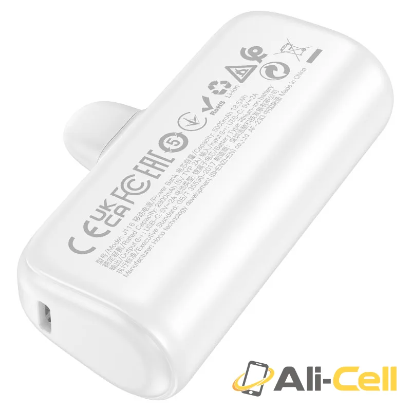 Power bank “J116 Cool charging” 5000mAh for Type-C (J116 Tc Black) — 5