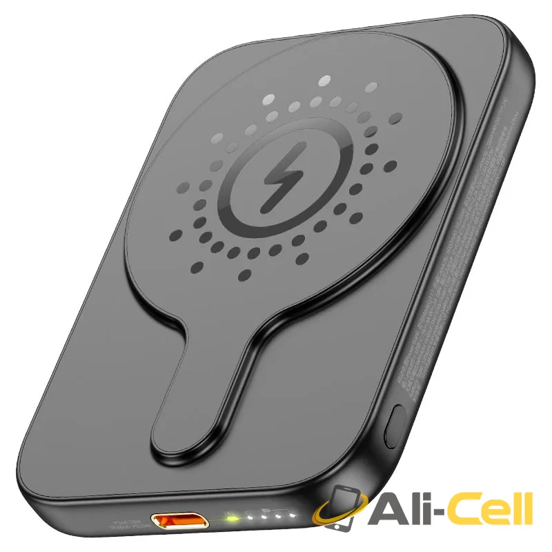 Power bank “J117 Esteem” PD20W + QC3.0 wireless charging 5000mAh (J117 Black) — 2