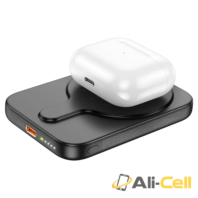 Power bank “J117 Esteem” PD20W + QC3.0 wireless charging 5000mAh (J117 Black) — 6
